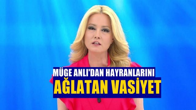 Ekran başındakiler bile dondu. Müge Anlı Vasiyetini açıkladı